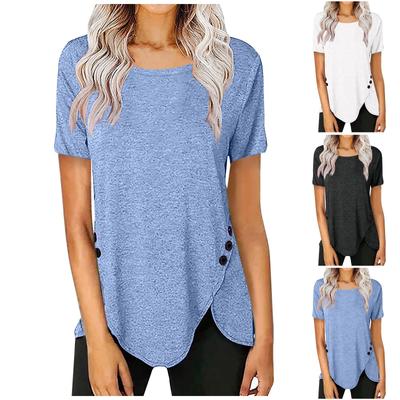 T-shirt Décontracté pour Femme à Manches Courtes et Coupe Ample