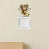 Cartoon Fruit Flower Fairy Switch Wall Sticker Creative Socket Decor for Kids Room Bedroom Living Room Home Decor