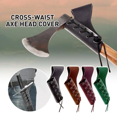 Funda de Espada de Cuero PU Vintage Medieval Funda para Hacha Funda de Cintura Vikingo Caballero Vaina Accesorios Cosplay Larp Soporte para Espada