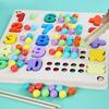 Wooden Kindergarten Arithmetic Clip Beads Math Cognitive Operation Children'S Fine Early Education Focus Educational Science And Education Toys