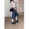 Unisex Low-Waist Distressed Denim Shorts - American Retro Summer Style