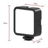 LED Video Fill Light Camera Dimmable Mini Portable Panel Lights Rechargeable Selfie for