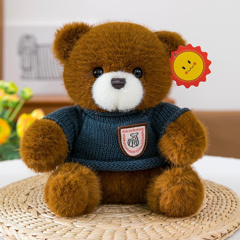 

Новая кукла Мишка Любви, плюшевый мишка, милая тряпичная кукла, подарок на День святого Валентина для девушки, игрушки для комфорта 25cm (0.15kg)