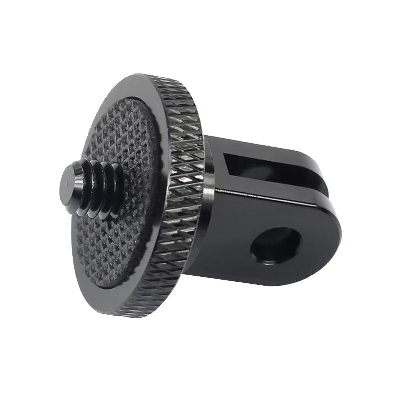 Aluminum Alloy 1/4" Screw Adapter Converter Tripod Mount for GoPro Hero Insta360 SJCAM AKASO DJI Osmo Action Camera Accessories