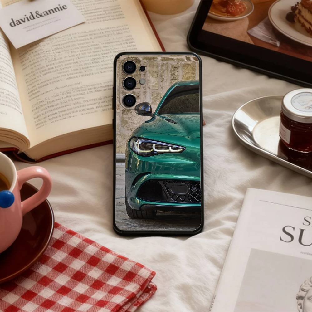 Cool A-Alfas C-Car R-Romeo Phone Case For Samsung S 25,24,23,22,30,21,10,9,Ultra,Plus,Lite,FE,4,5 G Soft Black Case