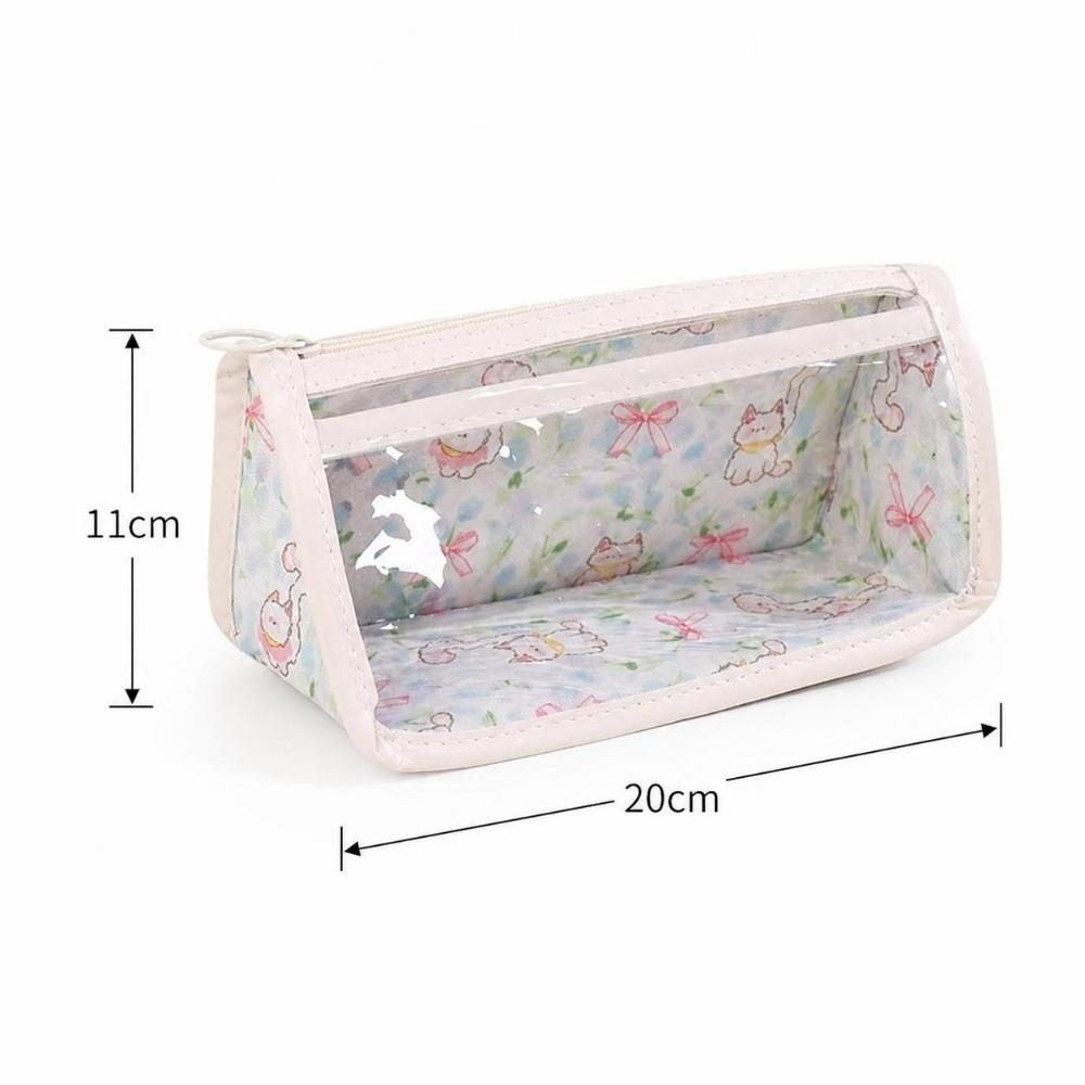 Multifunctional Transparent Pencil Case Large Capacity Cosmetic Bag New Stationery Pouch