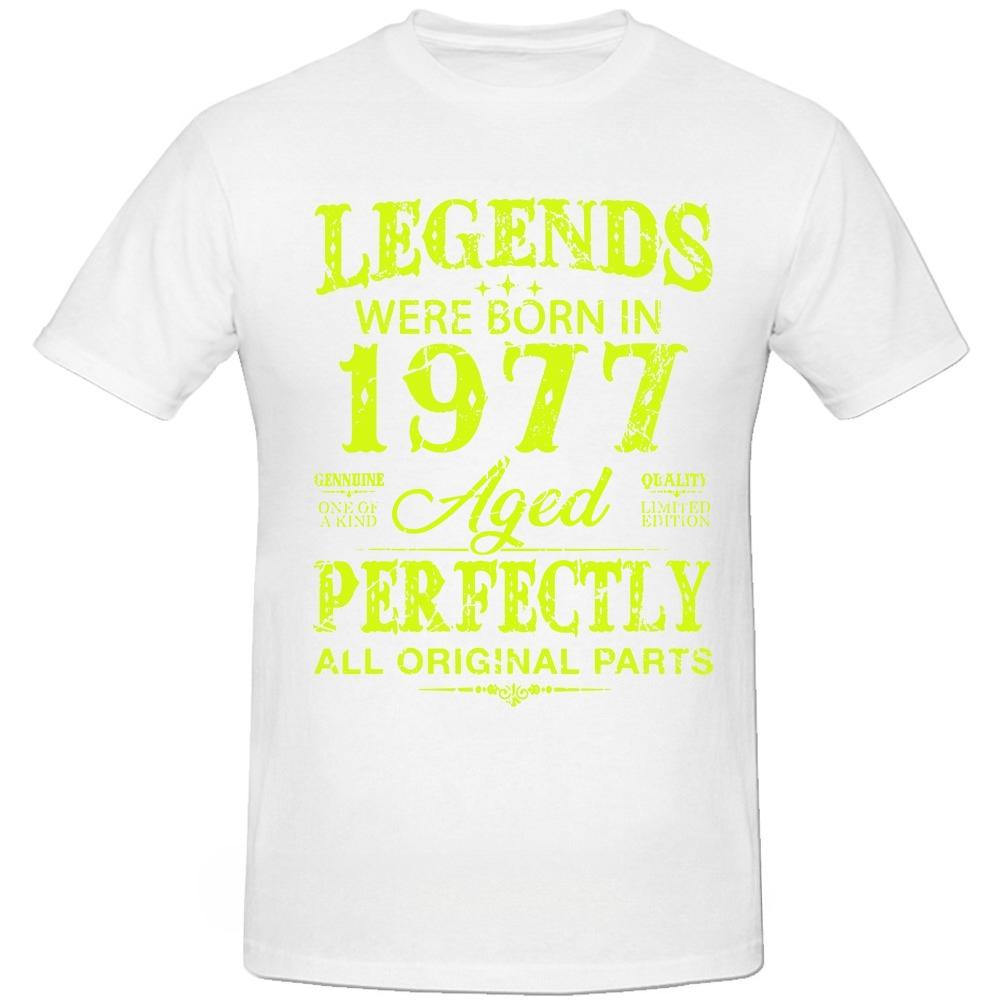 Vintage 1977 Funny 47 Years Old Men and Women 47th Birthday T Shirts Graphic Boyfriend Husband Streetwear Gifts Summer Tshirt S