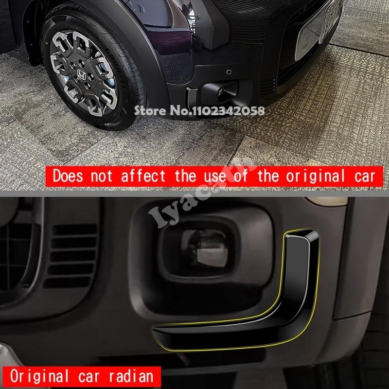 For Honda FREED CROSSTAR 2024 2025 ABS Front bumper Fog Light Frame Decoration foglamp circle Cover  Car Exterior Accessories