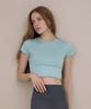 NOKJOK [2 Pack] Wave Crop Short Sleeve Tee (5 Colors) (N Type)