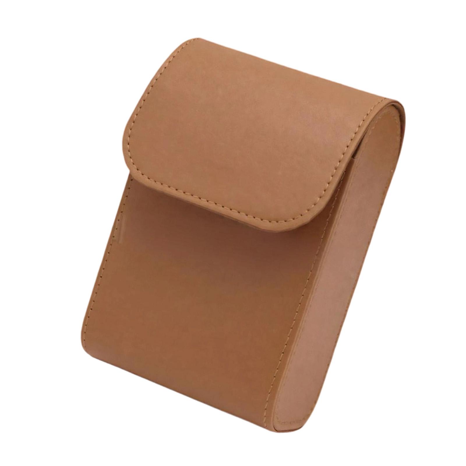 

Pu Leather Carrying Pouches Waist Bag Range Finder Protector with Buckles For Measurement Tool коричневий