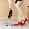 [Gengzee] Latin Dance Shoes for Women - Modern, Ballroom, Sport Dance Shoes, Stage Shoes, Practice Shoes, Jazz Shoes, Dance Sneakers, Mid-Heel Latin D