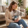 Plush Stuffed Elephant Toy Soft Sitting Elephant Plush Animal Doll Large Size Plush Toy for Kids and Collectors