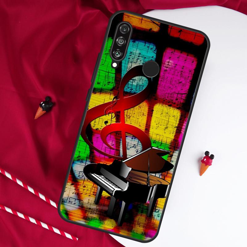Klaviertasten Musikalisch Für Huawei Nova Y61 Y91 Y90 Y70 Y60 Y72 12s 12i 11i 7i 8i 9 10 SE P60 Pro P30 P40 Lite Hülle
