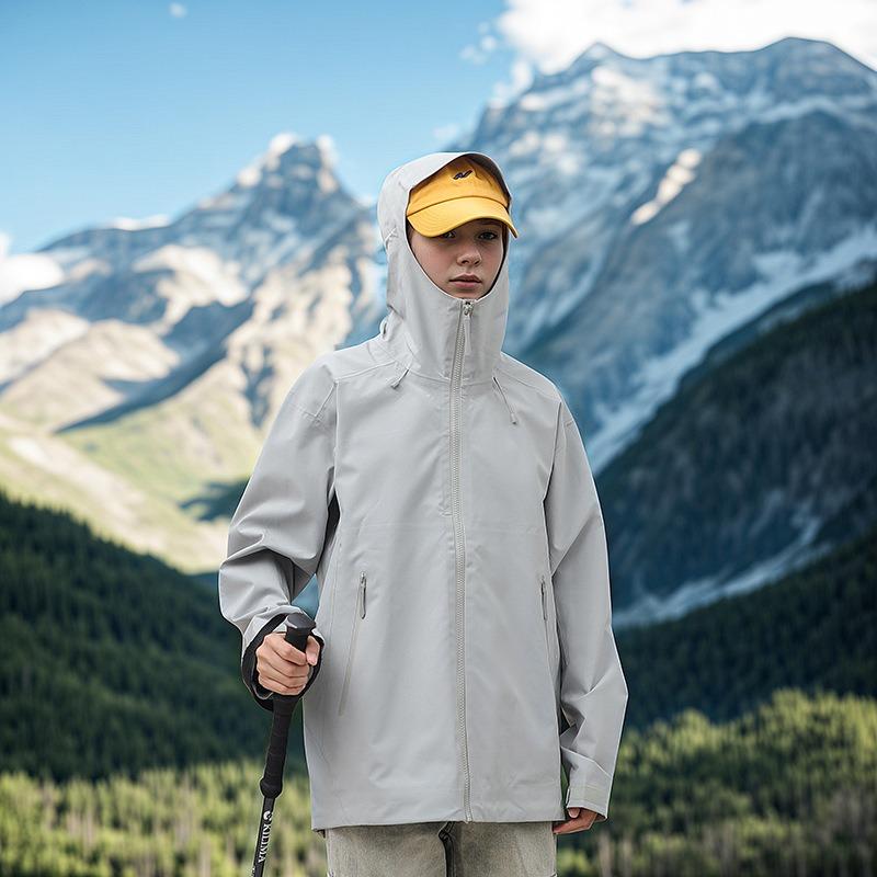 Nouvelle veste hardshell d'alpinisme d'extérieur pour homme, tissu triple épreuve, tendance mode, multicolore en option, manteau de couple