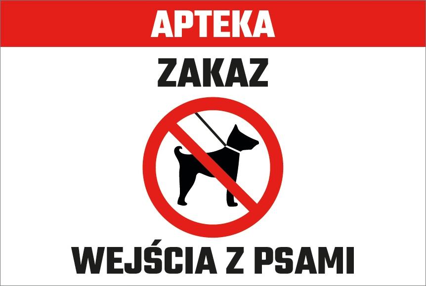 Pharmacy Prohibition Sign 20x30cm PVC T051