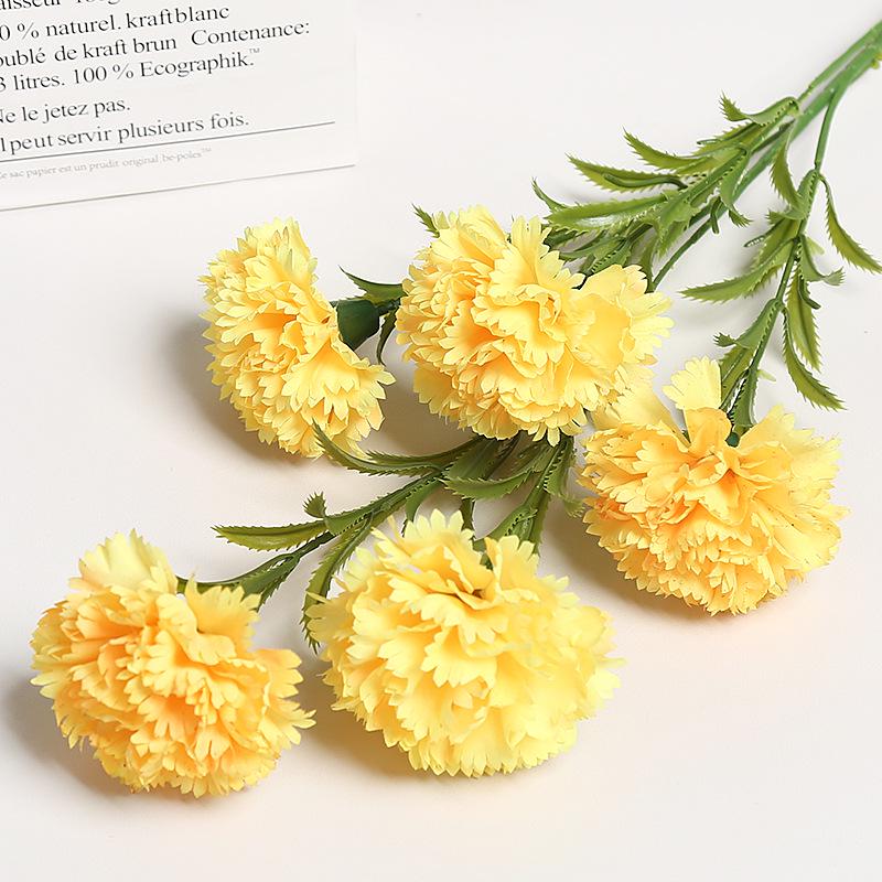 High-End Artificial Carnation Bouquet for Weddings and Home Decor