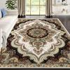 Velvet/nylon style gray coffee shop decorative floor mat, not only warm but also beautifies the space, multifunctional Persian design - soft and