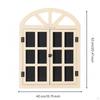 Arched Window Frame with Chalkboard Rustic Shutters Vintage