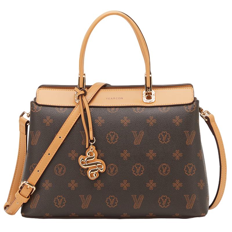 Женская сумка Yierkang с ретро-принтом, большая вместимость