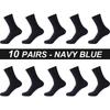 High Quality 10 Pairs Men Bamboo Fiber Socks Breathable Compression Long Sock Business Casual Male Large Size 38-45