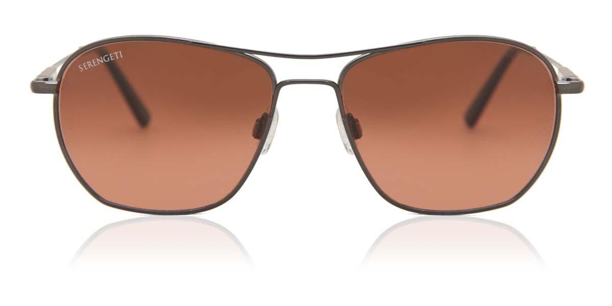 

Serengeti Lunger Polarized Ss545003 Men Sunglasses Shiny Dark Gunmetal/55-16-145