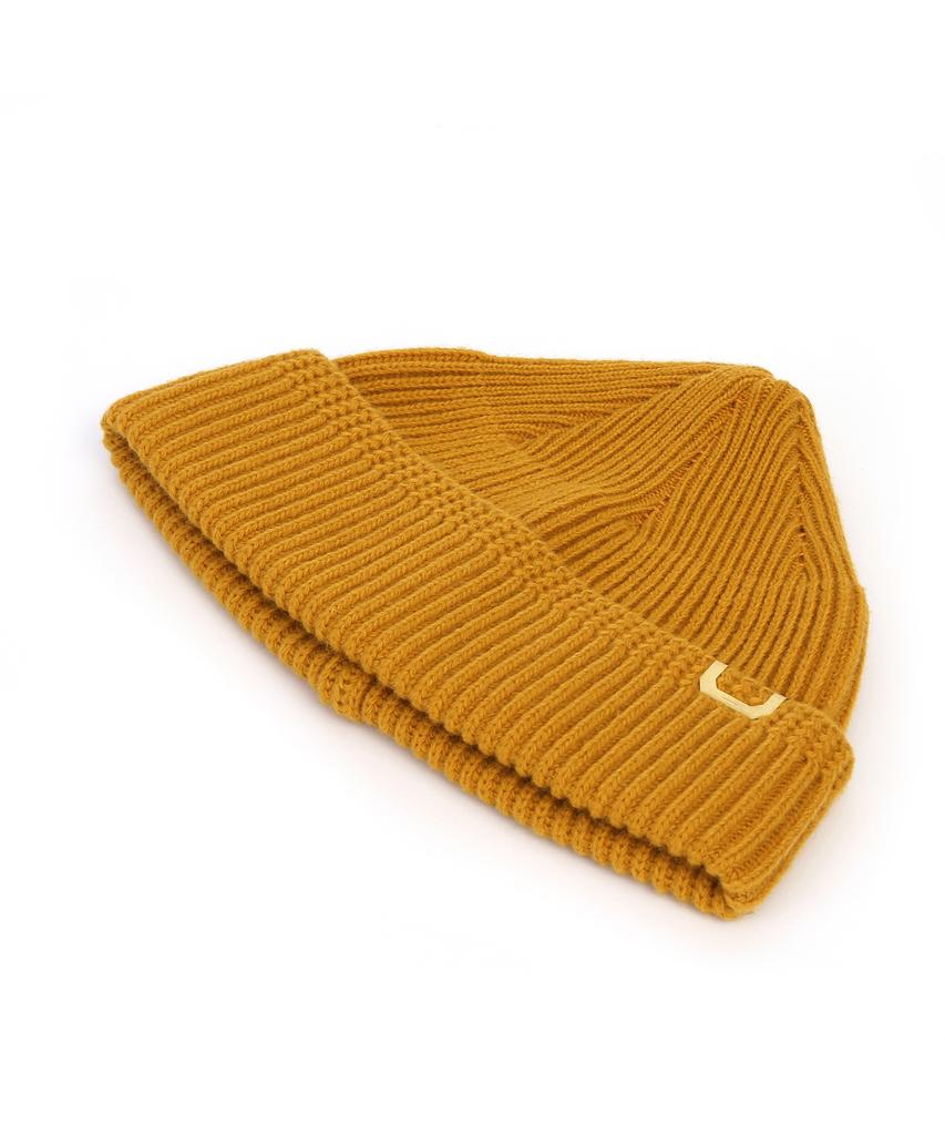 Eondeokeonteulolseutyudio Winter Short Beanie Watch Cap / Lambs Wool / Ps Mustard