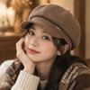 Damen S Retro Achteckige Schiebermütze Große Größe Warm Herbst Winter Freizeit