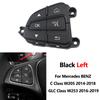 Black Steering Wheel Control Switch Cover Left/Right For BENZ C Class W205 2014-2018 For BENZ GLC Class W253 2016-