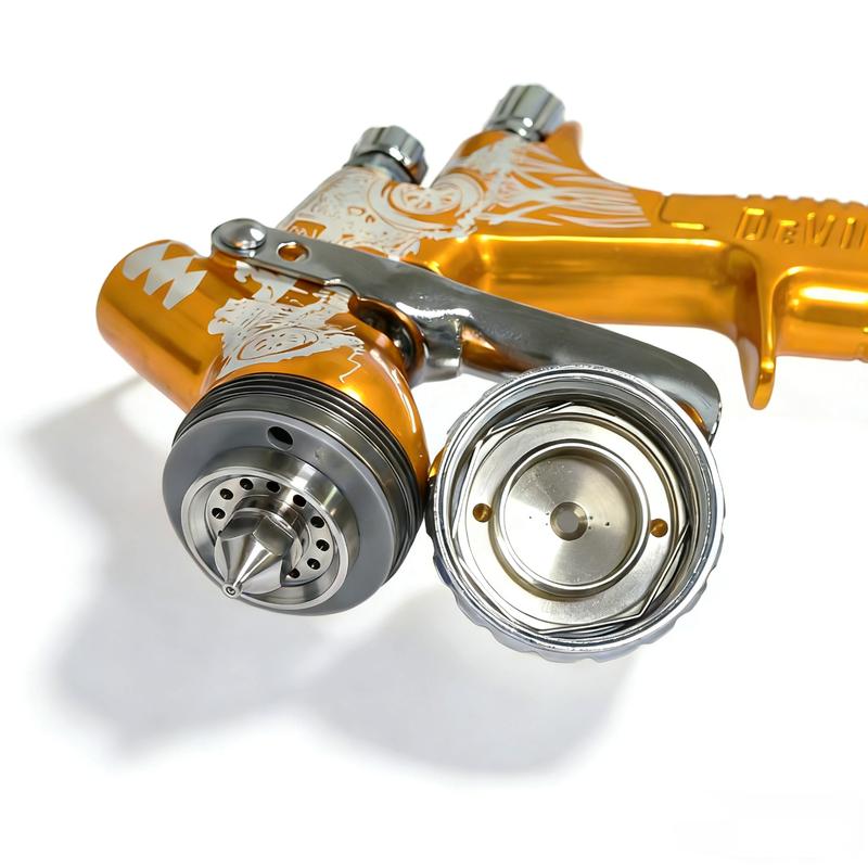 DEVIDISS GTE Pro TE20 Lite HVLP Spray Gun 1.3mm Nozzle Tip Professional Fine Finish Effect for All Automotive Paints