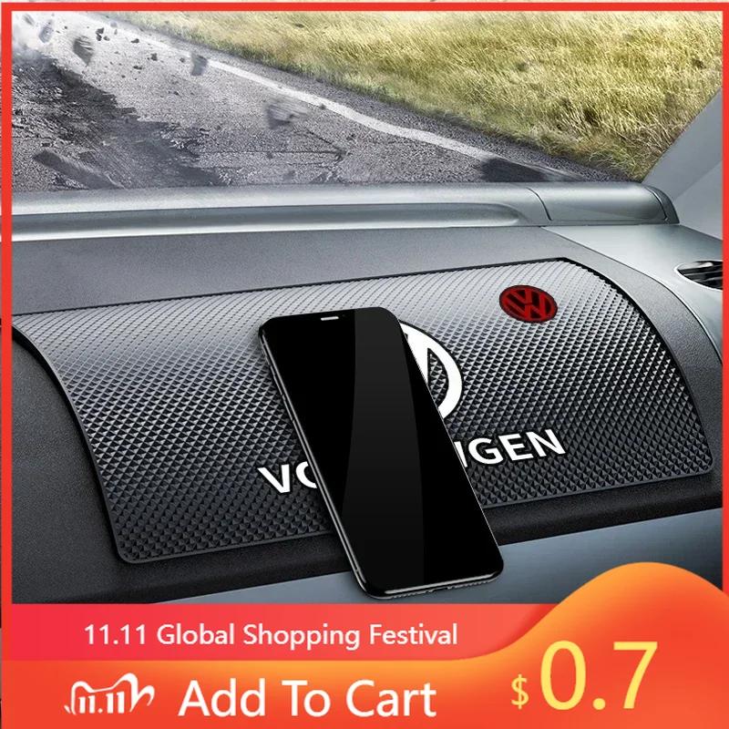 

Для VW Новий автомобіль Силікагелевий протиковзкий килимок Панель приладів Телефон Сонцезахисні окуляри Протиковзка накладка для VW Volkswagen Golf Polo Passat Touran Автомобіль