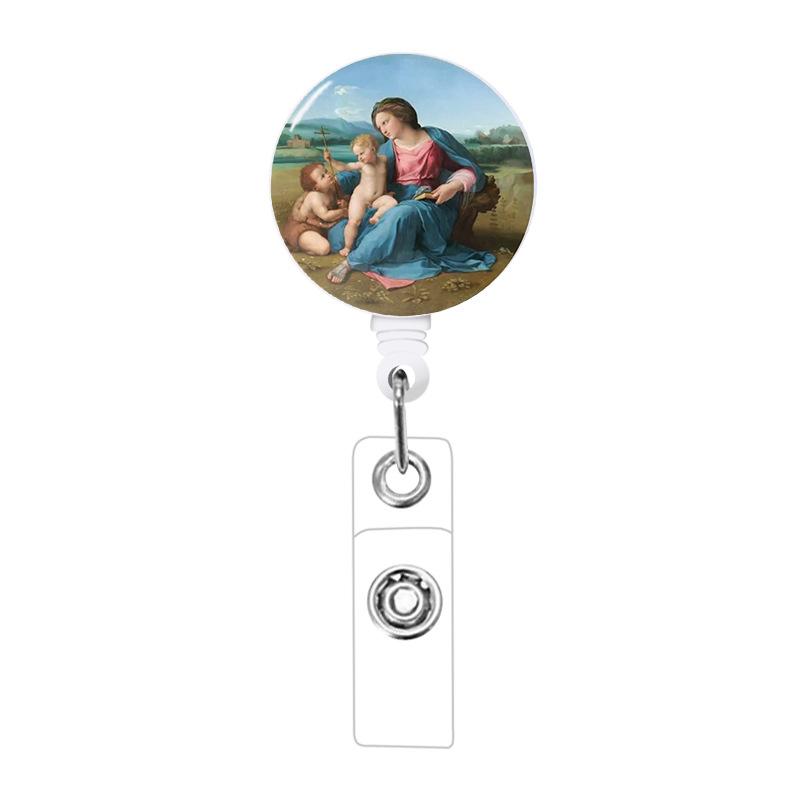 

Badge Reels Holder Retractable with ID Clip for Nurse Name Tag Card Doctor Teacher Student Medical Work Office Alligator Clip