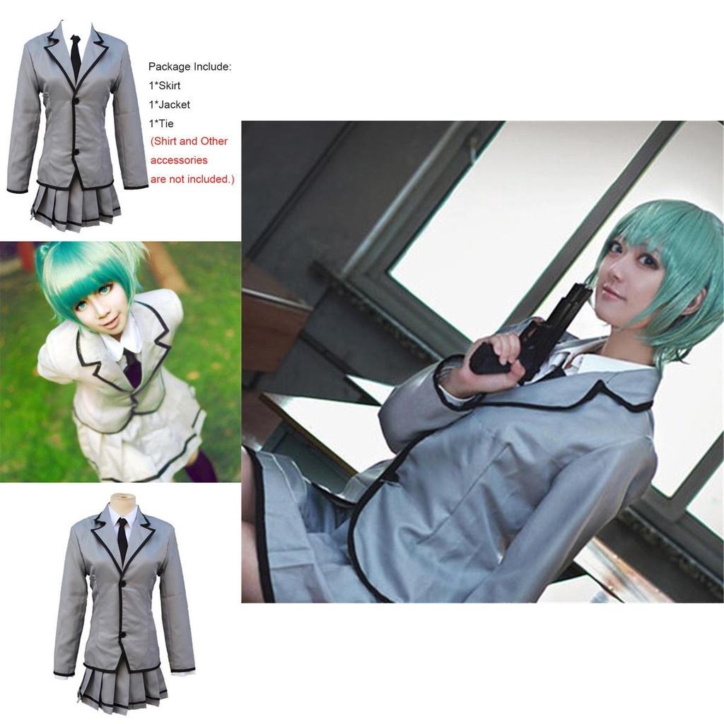 Premium Kaede Kayano School Student Uniform Cosplay Costume And Beautiful Wig Set
