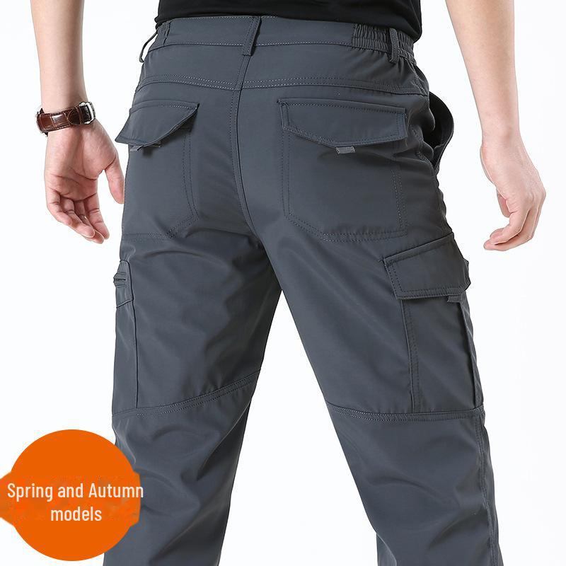 

[Виробник] Чоловічі швидковисихаючі робочі штани з кількома кишенями - літні для активного відпочинку, вільний крій, великий розмір, військовий стиль 105 3XL