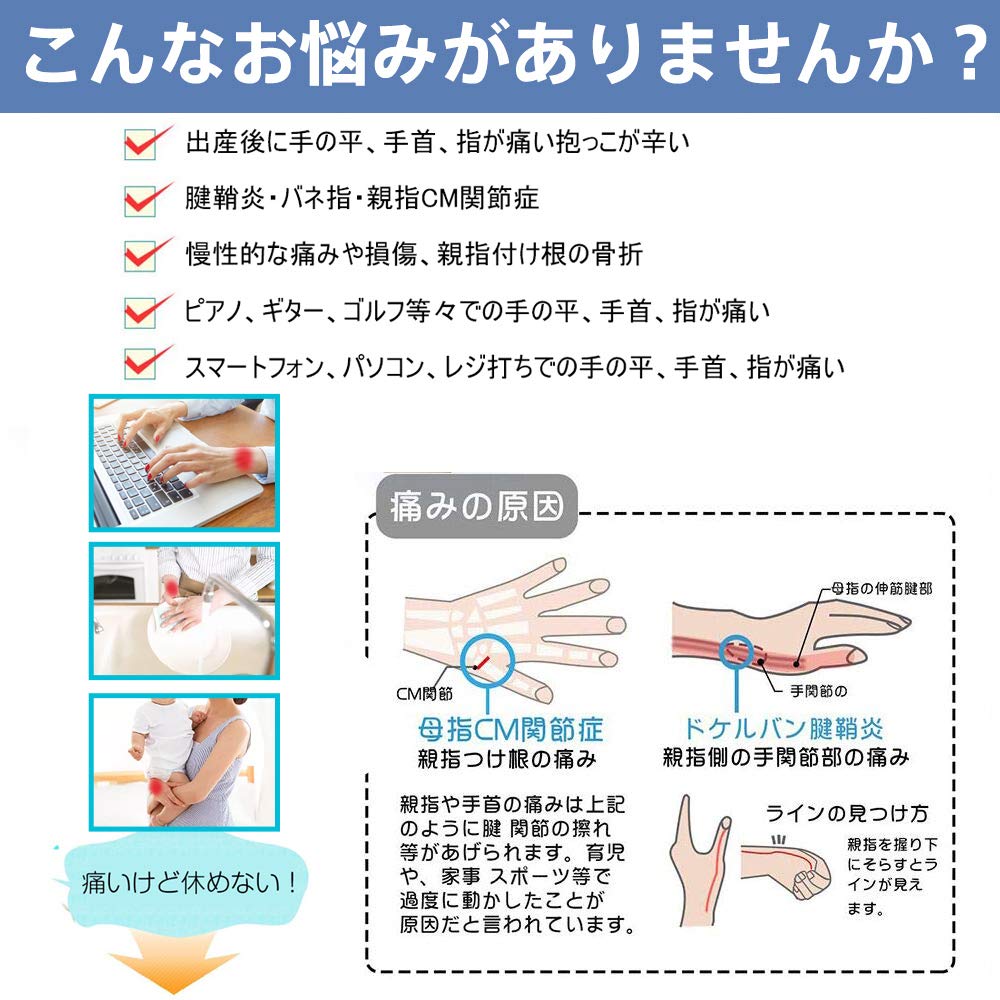 KATYOU Thumb Base Support Wrist Thumb Support Fixed Metal Plate Breathable Mesh Material Tendon Sheath Joint Thumb Base Wrist Fixed and Unisex Free