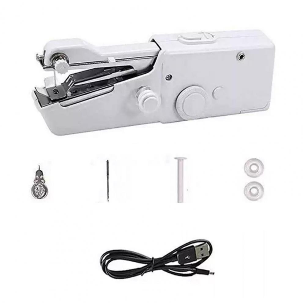 Mini Sewing Machine Portable Sewing Machine Portable Mini Electric Sewing Machine Kit Handheld Quick Stitching Tool for Travel