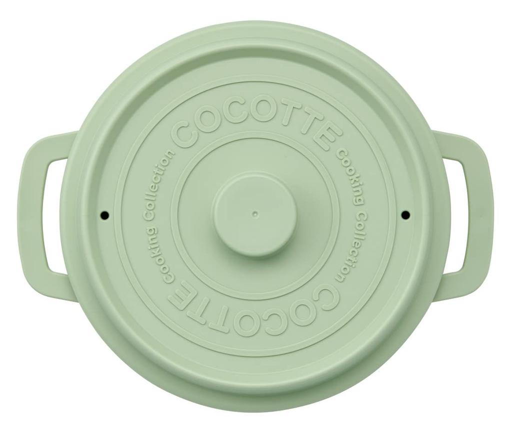 Skater Microwave Pot with Dishwasher Dull Made in Cocotte-Style Colander, Safe, 1600ml, 18cm, Green, Japan, MWCP2-A