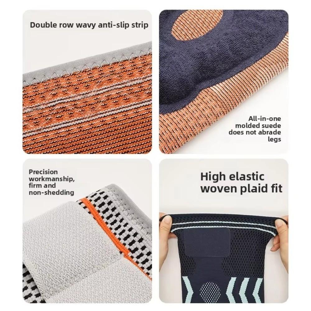 Spring Support Basketball Straps Silicone Knee Pads Leg Warmers Durable Sports Knee Pads