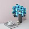 Künstliche Orchidee 10 Köpfe Phalaenopsis Simulationsblume Handgefertigt DIY Kunstblumen für Zuhause Einkaufszentrum Tischdekorationen