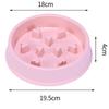 Anti Choking Anti-Gulping Slow Feeder Plastic Pet Dog and Cat Eating Dish Bowl 2021 New Food Plate