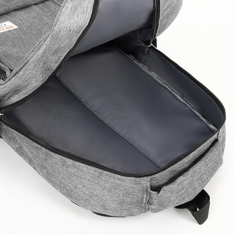 New Men's Business Backpack Large Capacity Simple Casual Computer Backpack Junior High School Student School Bag