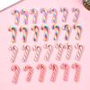 10/20Pcs Mini Candy Cane Christmas Decoration Red White Resin Candy DIY Craft Xmas Pendant Navidad Home Decor 2025 New Year Gift
