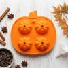 4 Grids Pumpkin Ice Cube Tray Pumpkin Shape 3D Silicone Baking Mold  Pastry Utensil