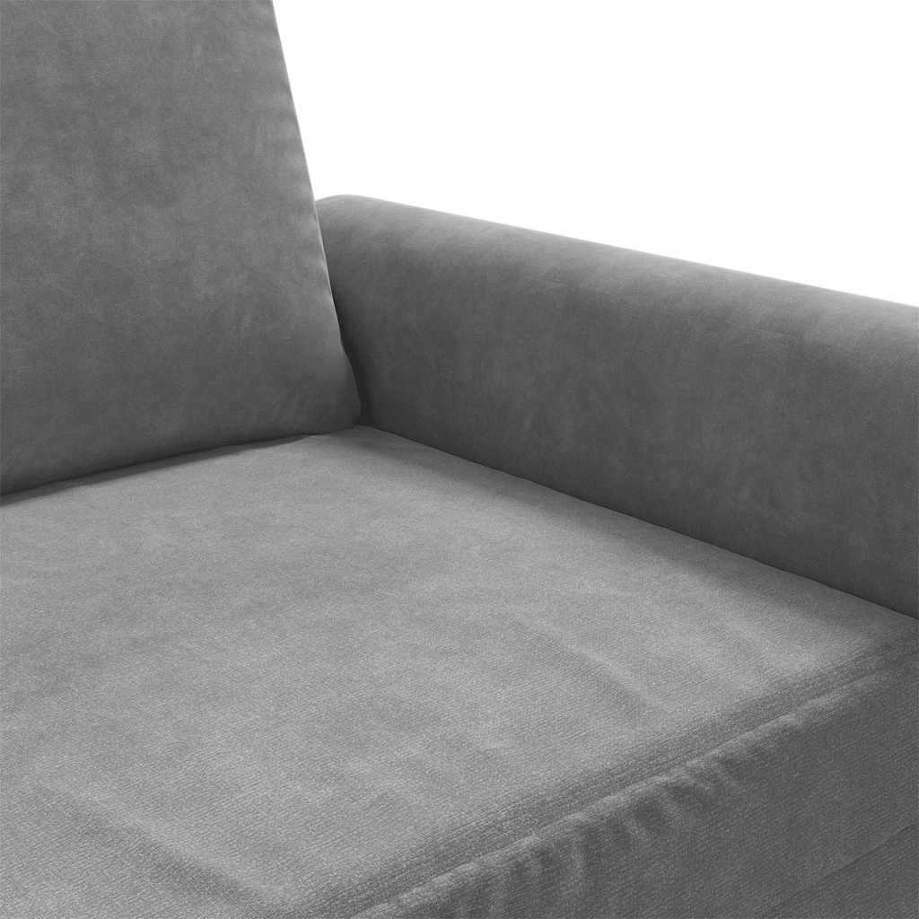 2 Seater Sofa Dark Grey 140 Cm Velvet