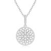 Style Plated 18K Gold Simulation Zircon Necklace Women'S Pendant Clavicle Chain White Gold Micro-Inlaid Zircon Set