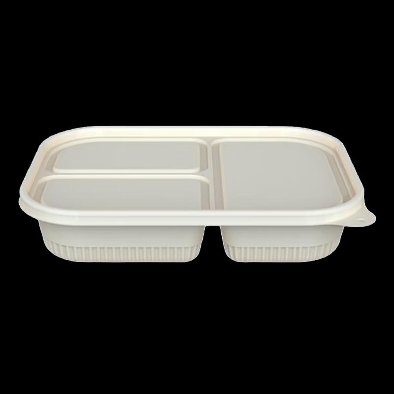 Corn Starch 4-Compartment Takeaway Containers