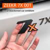 Für ZEEKR 7X 001 Mattschwarzes Emblem Metall Sportliches Emblem Aufkleber Modifikationszubehör