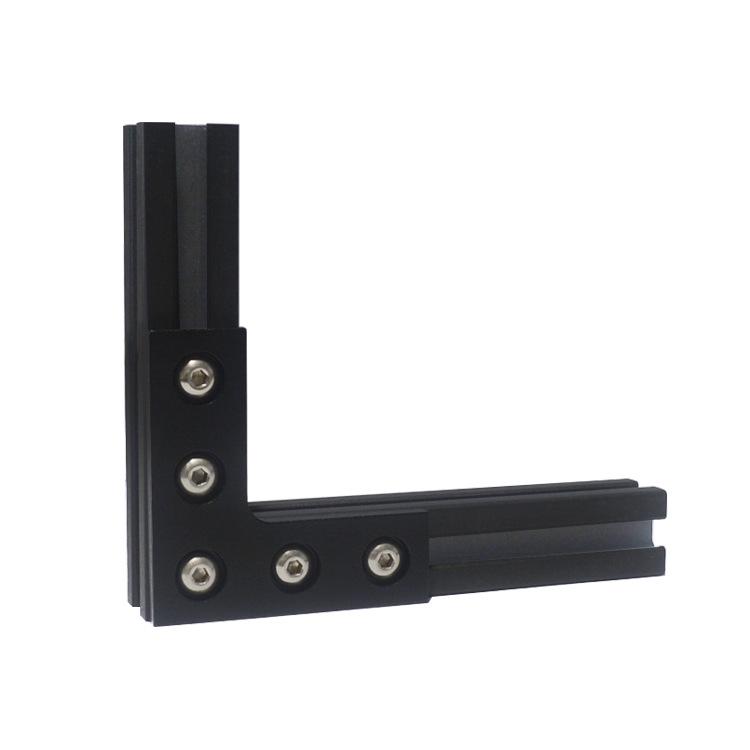 Link CNC 3D Printer Accessories: L-Shaped 2020 Aluminum Profile Connector Plate & Bracket