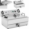 Fish and Chips Donut Friteuse mit Abtropfkorb 3000 W 16 L 230 V