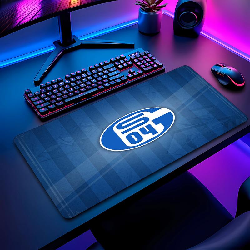Tappetino per Mouse con Motivo Calcio Schalke 04 Non?Tappetino Mouse da Gioco Antiscivolo con Base in Gomma per Scrivania Ufficio Casa