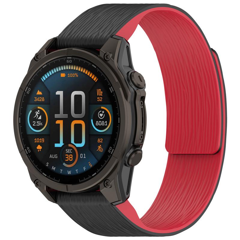 20mm 22mm 26mm Silicone Magnetic Band for Garmin Fenix 8 43 47 51mm 7X 7 7S 5X 5S 6 6X 6S Plus 3HR Quick Fit Bracelet WristStrap